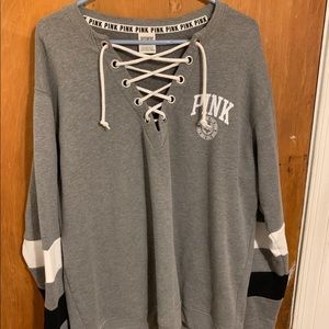 Gray PINK Sweatshirt